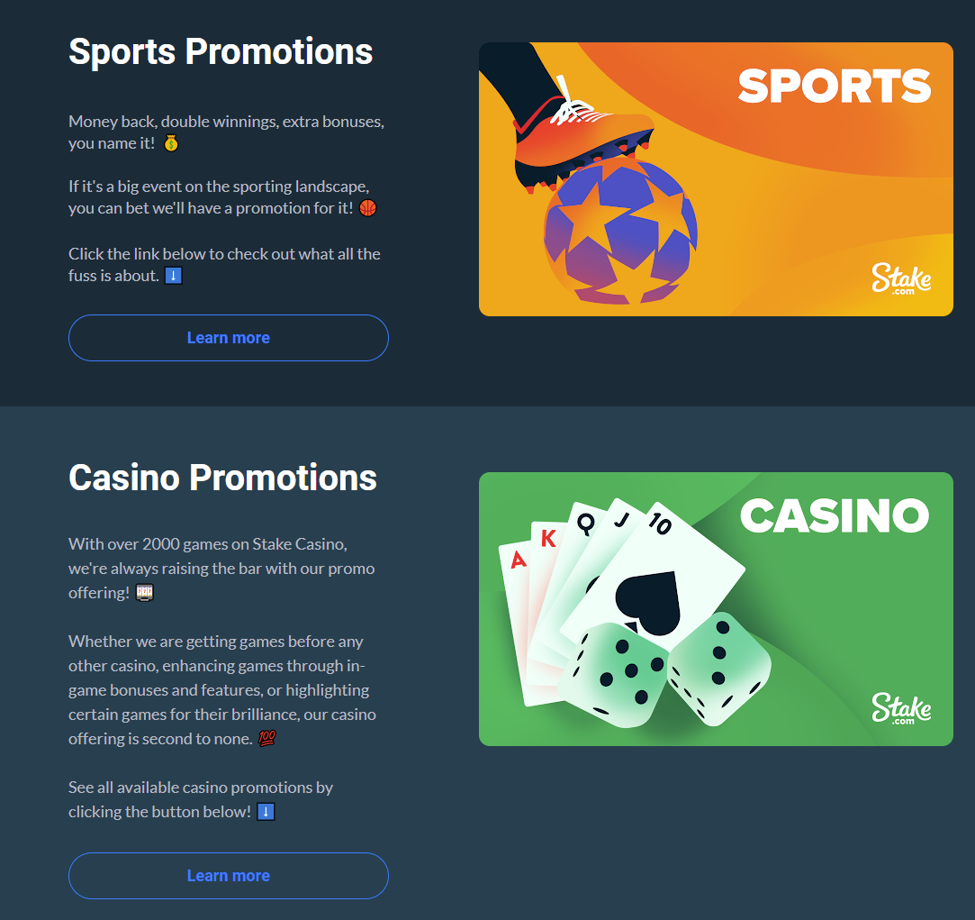 stake casino retrait Promotion 101